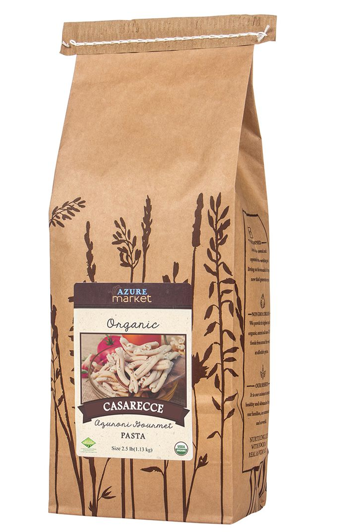 Azure Market Organics Casarecce Azuroni Gourmet Pasta, Organic, 2.5 lb