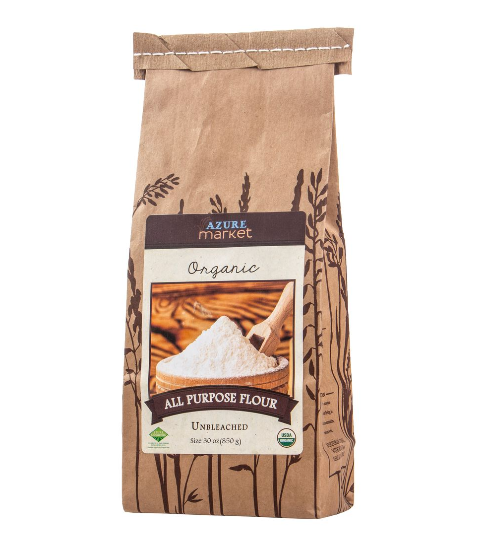 Azure Market Organics All Purpose Flour Unbleached, Organic, 5 lbs