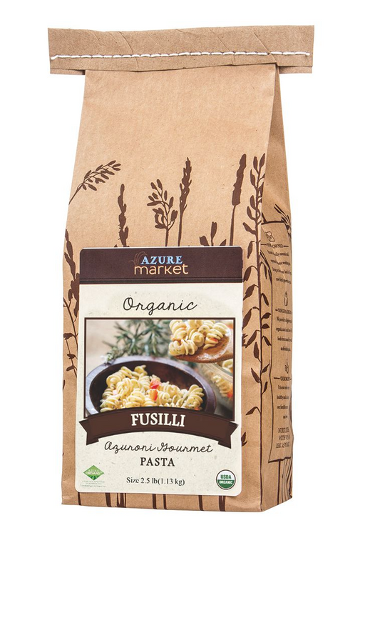 Azure Market Organics Fusilli Azuroni Gourmet Pasta, Organic, 2.5 lb