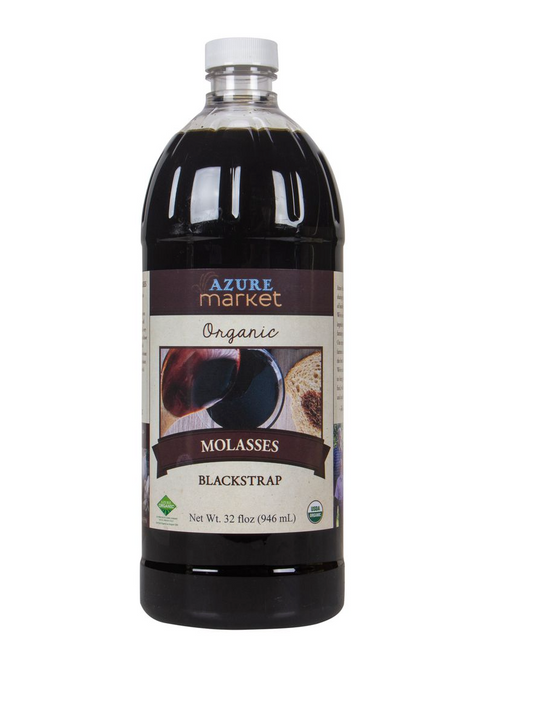 Azure Market Organics Molasses, Blackstrap, Organic, 32 fl oz