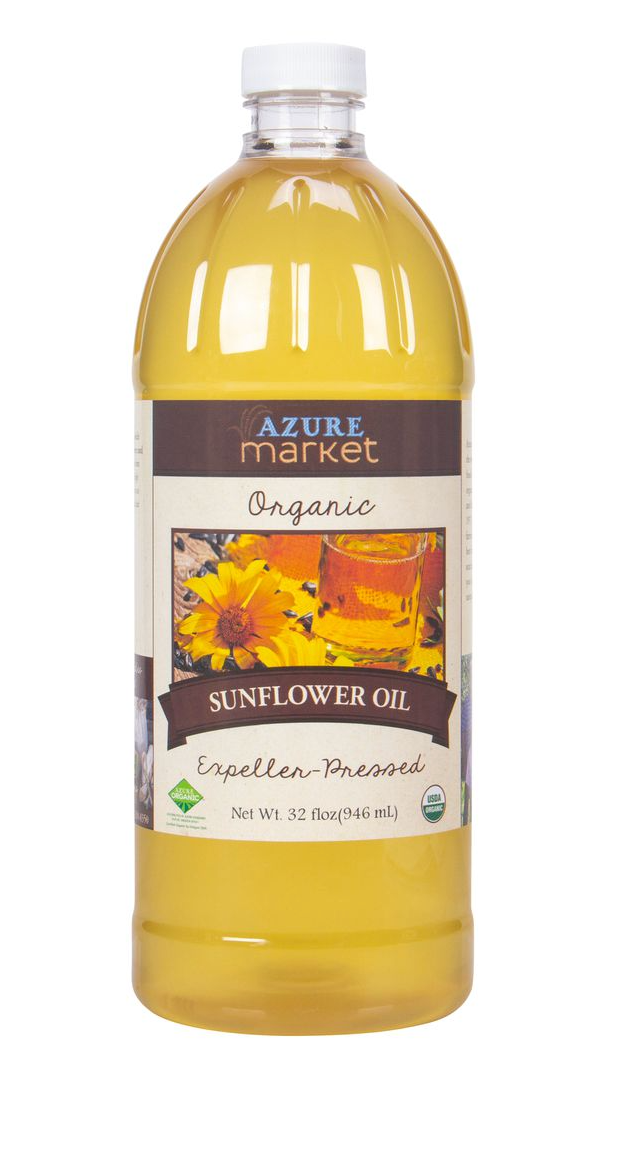 Azure Market Organics Sunflower Oil, Expeller Pressed, Organic, 32 fl oz