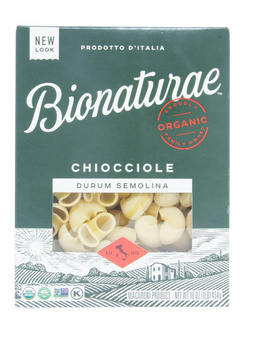 Bionaturae Chiocciole Durum Semolina Pasta, Organic, 16 oz