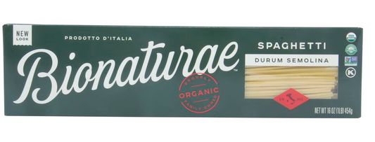 Bionaturae Spaghetti Durum Semolina Pasta, Organic, 16 oz