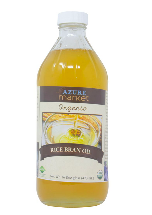 Azure Market Organics Rice Bran Oil, Organic, 16 fl oz